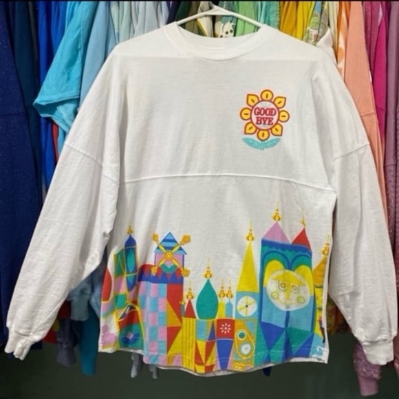 Disney Tops - Disney parks small world attractions collection spirit jersey XS